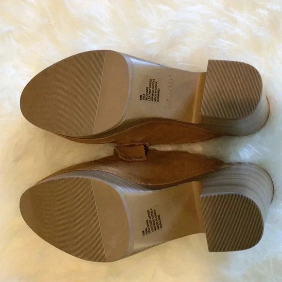 Splendid Sandal Size 10 Medium Platform Clogs Suede Leather Upper - Picture 6 of 6